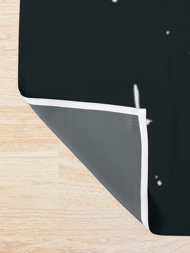 Alternate view of Space Turtles Shower Curtain