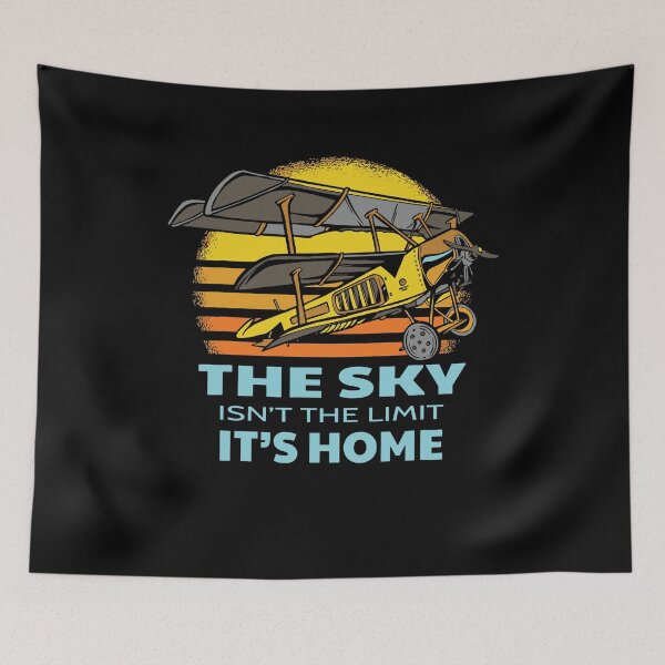 Item preview, The Sky Isn't The Limit It's Home Flying Airplane Plane Funny Pilot designed and sold by ChadricArtist.
