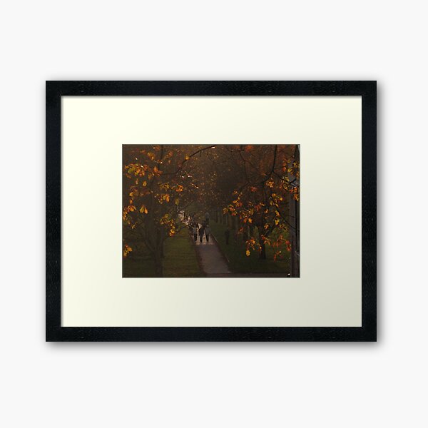 Sunset walk Framed Art Print