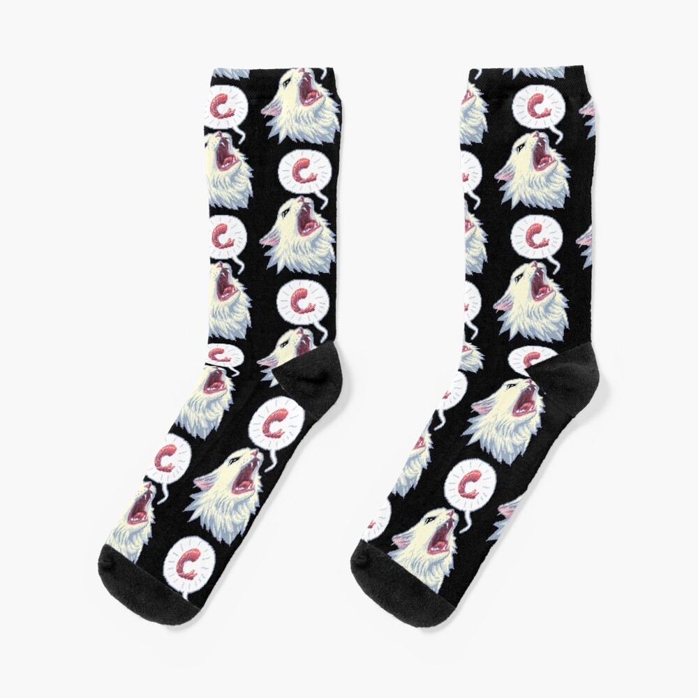 8-bit Shrimpin' Thurston the cat Socks