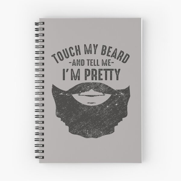 Item preview, Bearded Humor Touch my beard and tell me I'm pretty funny quotes for bearded dad men husband designed and sold by alenaz.