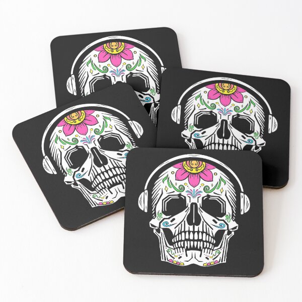 Item preview, Memento mori Skull with Headphones  designed and sold by reasonablemunki.