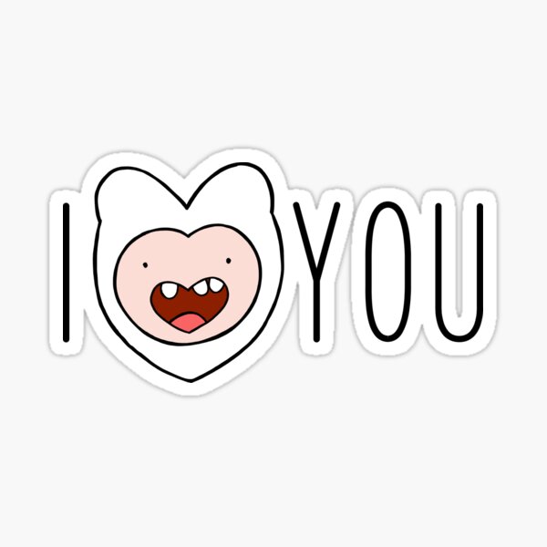 Adventure Time - I Love You Finn Sticker