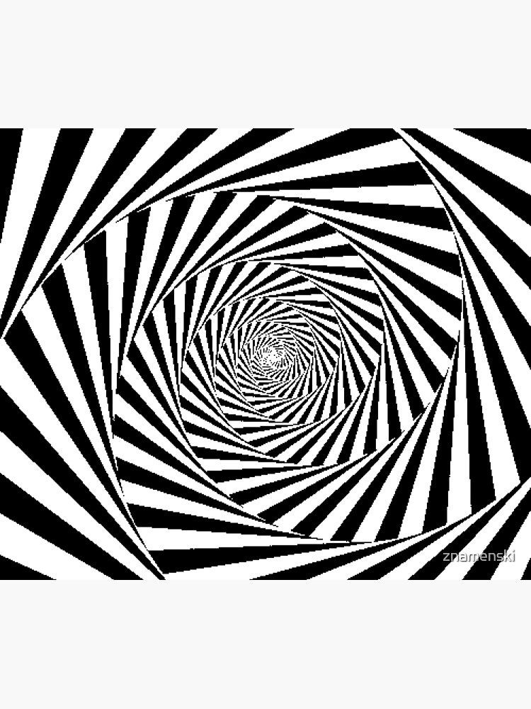 Espiral Hipnótica, Optical Illusion Beige Swirl by znamenski