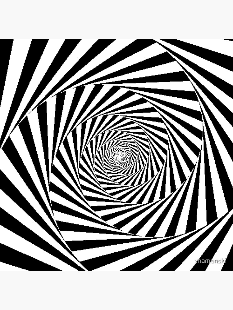Espiral Hipnótica, Optical Illusion Beige Swirl by znamenski