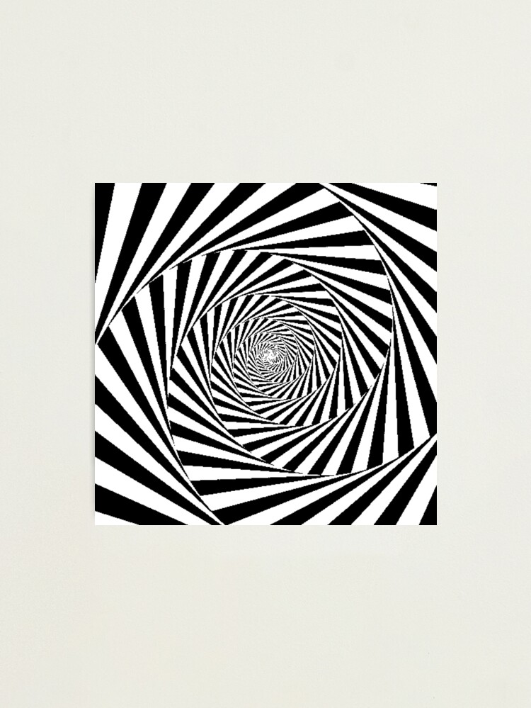 Alternate view of Espiral Hipnótica, Optical Illusion Beige Swirl Photographic Print