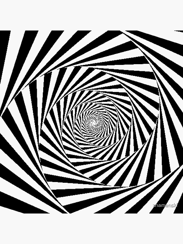 Espiral Hipnótica, Optical Illusion Beige Swirl by znamenski
