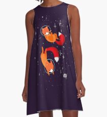 Space Foxes A-Line Dress
