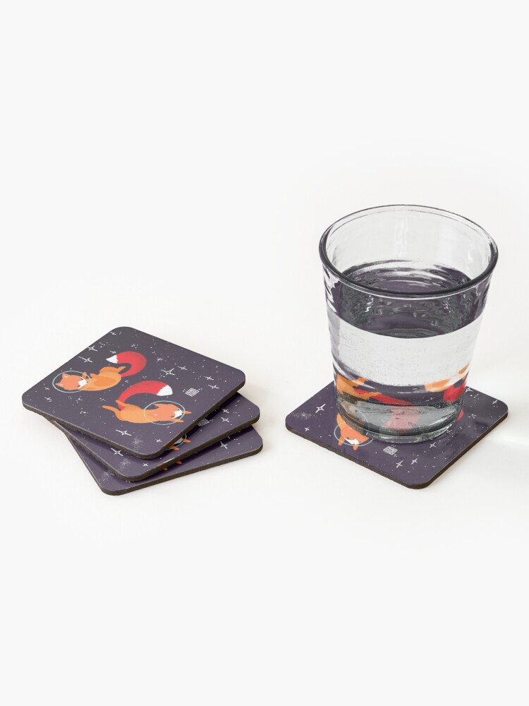 Alternate view of Space Foxes Coasters (Set of 4)