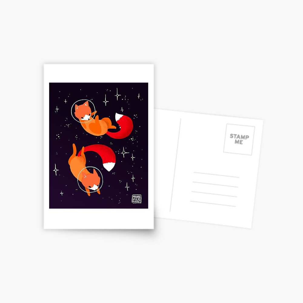Space Foxes Postcard