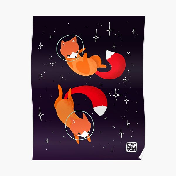 Space Foxes Poster