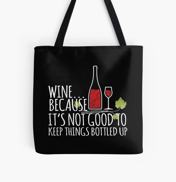 Wine gift bag "I Love Wine" Lot of 2 with Heart Logo Bottle Tote Free Ship New 