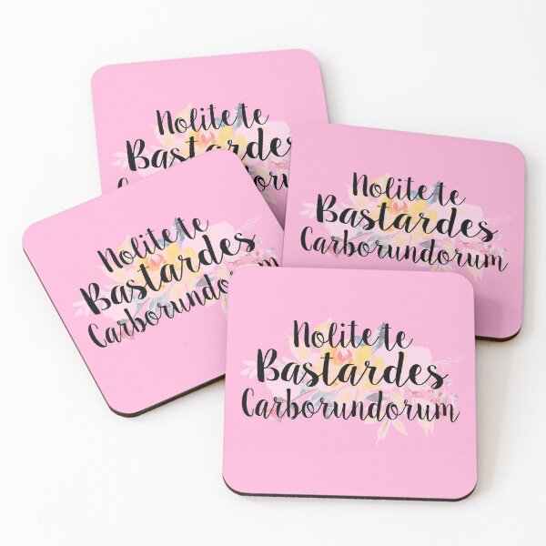 Item preview, Nolite te Bastardes Carborundorum Floral Handmaids Tale Calligraphy Lettering  designed and sold by GRAPHICxBOMB.