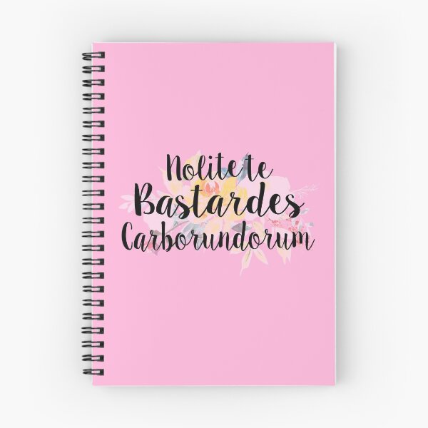 Item preview, Nolite te Bastardes Carborundorum Floral Handmaids Tale Calligraphy Lettering  designed and sold by GRAPHICxBOMB.