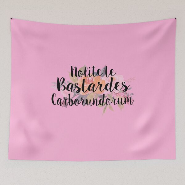 Item preview, Nolite te Bastardes Carborundorum Floral Handmaids Tale Calligraphy Lettering  designed and sold by GRAPHICxBOMB.