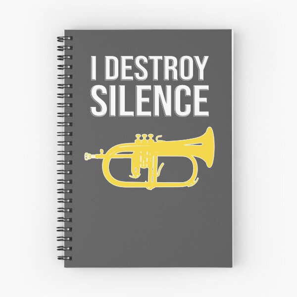 Item preview, Flugelhorn - I DESTROY SILENCE - Marching Band, Concert Band designed and sold by HEJAshirts.