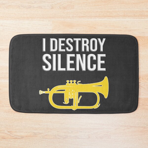 Item preview, Flugelhorn - I DESTROY SILENCE - Marching Band, Concert Band designed and sold by HEJAshirts.