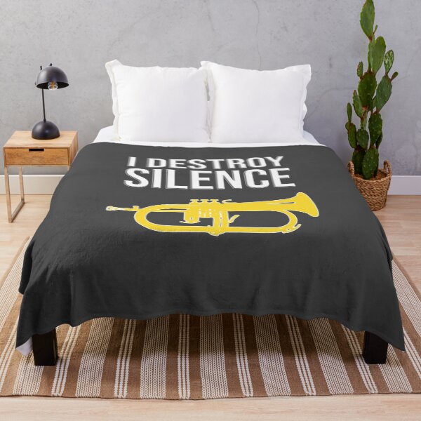 Item preview, Flugelhorn - I DESTROY SILENCE - Marching Band, Concert Band designed and sold by HEJAshirts.