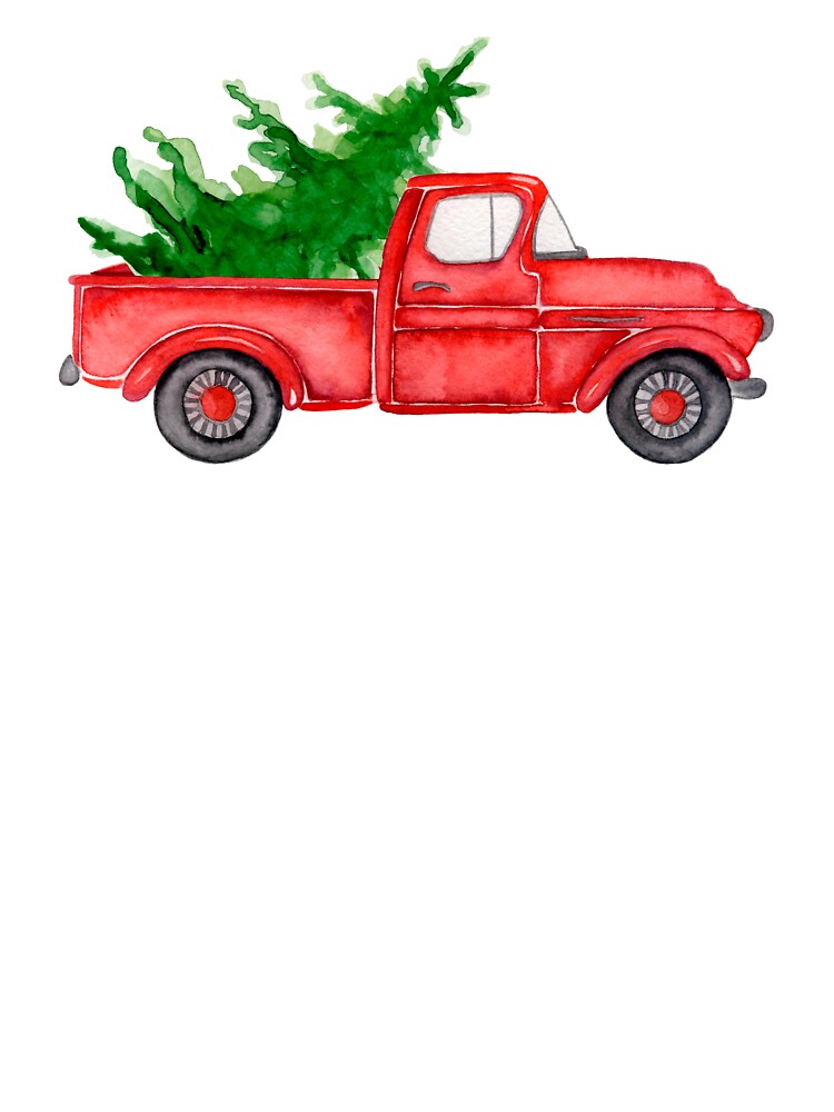 vintage red pickup truck