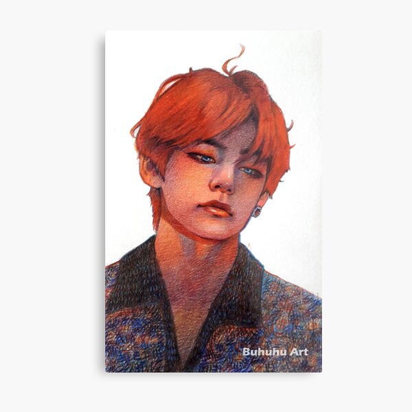 Taehyung 'red' Metal Print