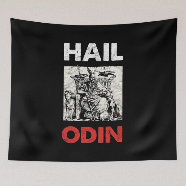Item preview, Hail Odin Viking Thor Midgard Norse Valhalla Wotan Vintage design designed and sold by A-Fashion.