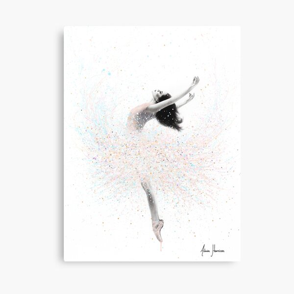 Snow Lake Ballerina Canvas Print