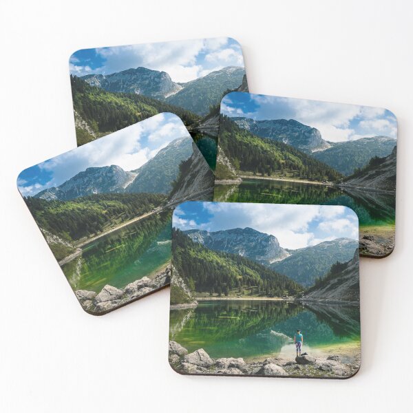 Item preview, Person at mountain lake designed and sold by Patrik Lovrin.