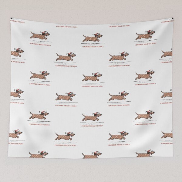 Item preview, Dachshund Through the Snow designed and sold by carlbatterbee.