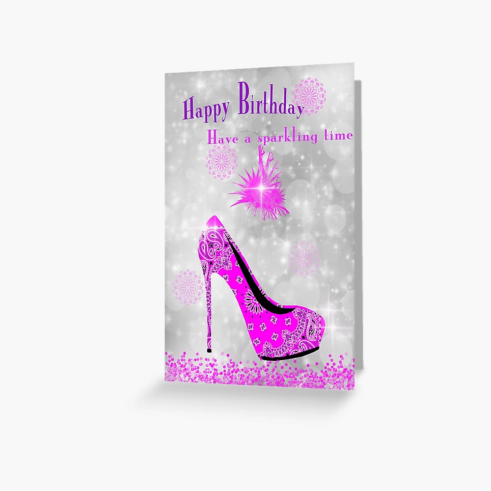 COLLECTION OF STILETTOS Shoes bbc23 Happy Birthday Card Personalised  Greetings £3.25 - PicClick UK
