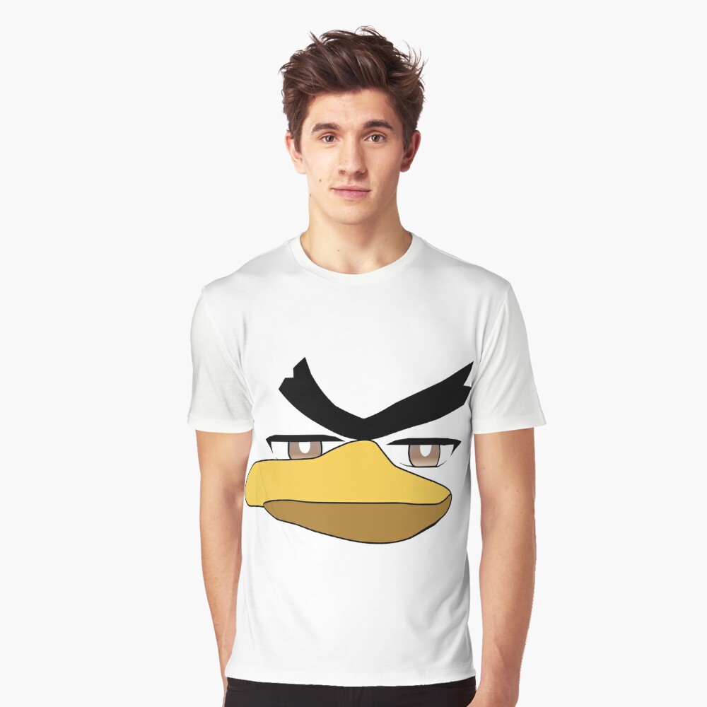 Men T Shirt T shirt Chuck angry bird yellow tshirts Women T-Shirt