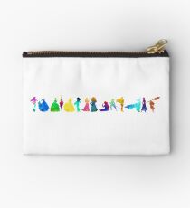14 Princesses Inspired Silhouette Zipper Pouch