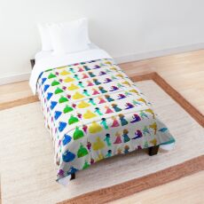 14 Princesses Inspired Silhouette Comforter