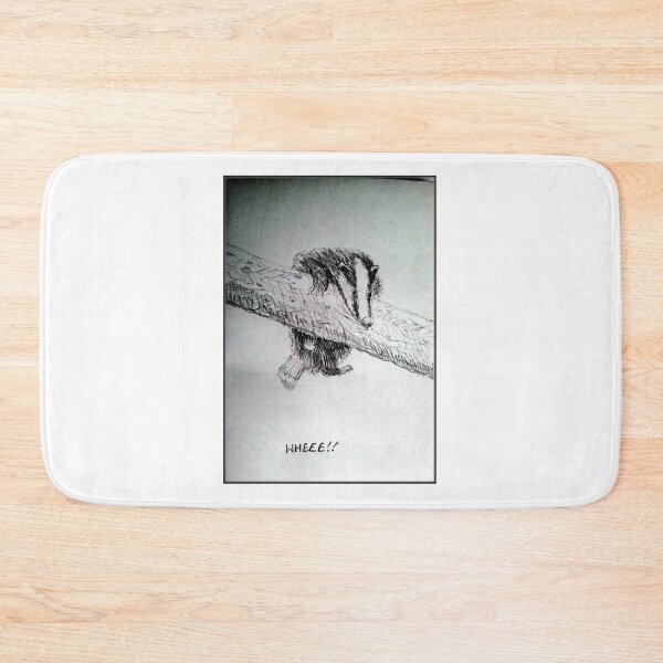 Item preview, Badger on a branch designed and sold by MoMoJaJa.
