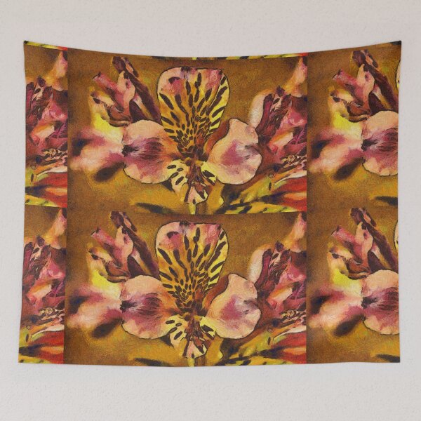 Item preview, Peruvian Lilly , Vincent van Gogh Stye Painting designed and sold by chris-ellis-art.