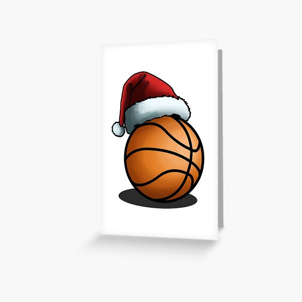 American Football Santa Hat Holiday Christmas Xmas Gift | Greeting Card