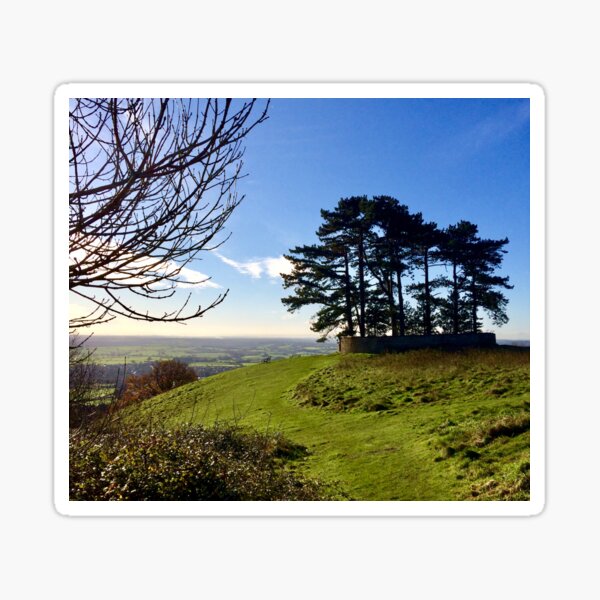 Wotton under edge . Circle of trees. The Cotswolds. Uk. Sticker