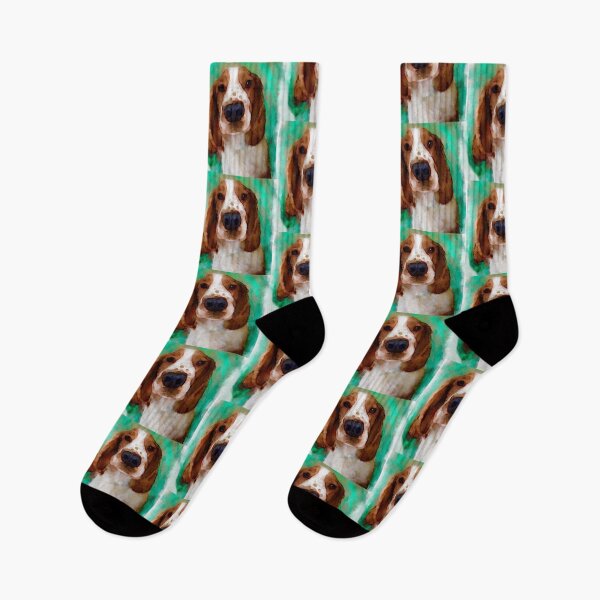 Item preview, Welsh Springer Spaniel Puppy Art designed and sold by Karen Harding Art and Illustration .