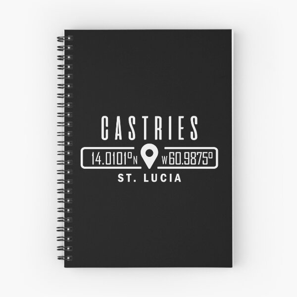Item preview, Castries St Lucia GPS Location Coordinates designed and sold by IdentiTee Studios.