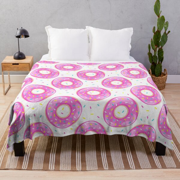 Item preview, Pink donuts seamless pattern. Sweet food repeat background. Vector illustration. designed and sold by illucesco.