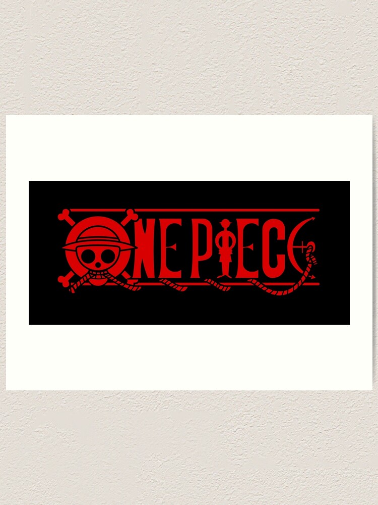 One Piece Logo Art Print By Elizaldesigns Redbubble