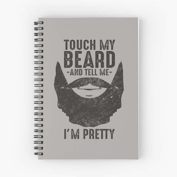 Item preview, Touch my beard and tell me I'm pretty funny gift bearded men with black facial hair  designed and sold by alenaz.