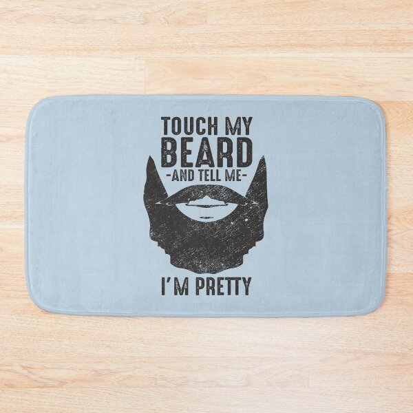 Item preview, Touch my beard and tell me I'm pretty funny gift bearded men with black facial hair  designed and sold by alenaz.