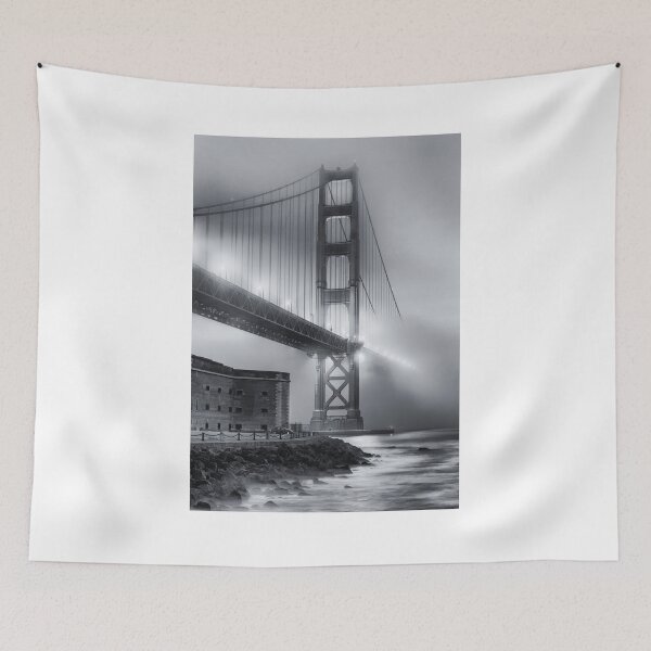 Item preview, Golden Gate in Fog B+W designed and sold by Gerard Fornarotto.