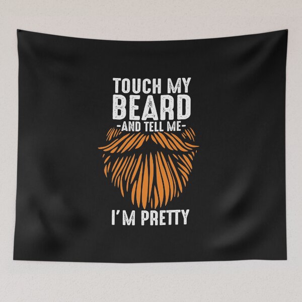Item preview, Funny Ginger Touch my beard and tell me I'm pretty cool gift for bearded men red facial hair  designed and sold by alenaz.