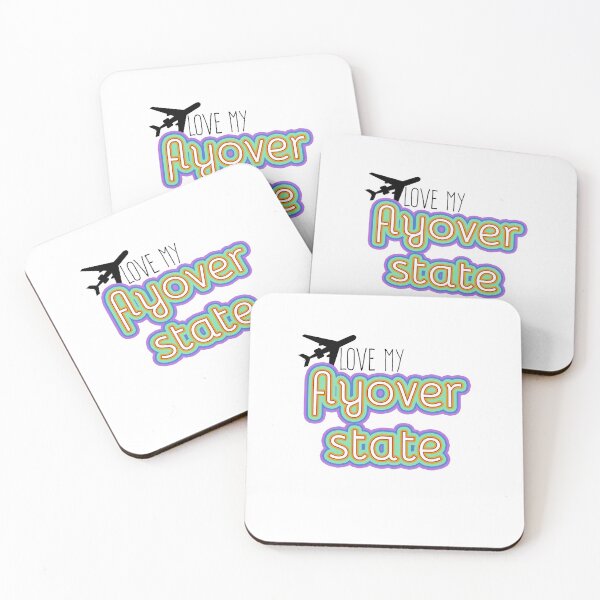Item preview, I Love My Flyover State (midwest love) designed and sold by hawkeyestate.