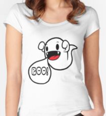 Boo! (Ghost) Women's Fitted Scoop T-Shirt