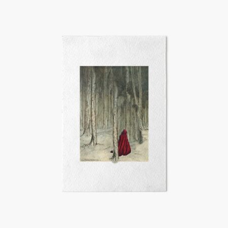 Vista previa del artículo con la obra «Caperucita Roja en el bosque», diseñado y vendido por myatticstudio.