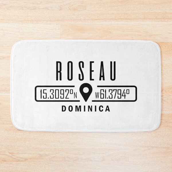 Item preview, Roseau Dominica GPS Location Coordinates designed and sold by IdentiTee Studios.