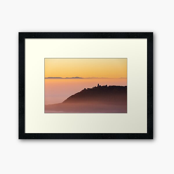 Mer de nuages et Château du Haut-Koenigsbourg Impression encadrée