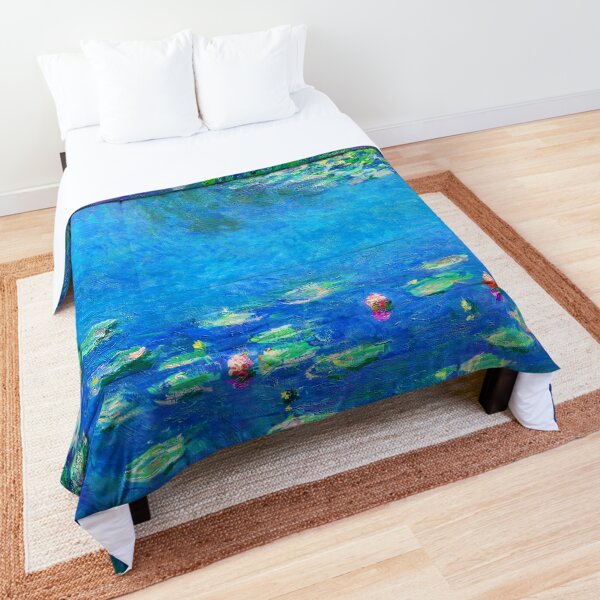 Claude Monet Water Lilies Color-Enhanced Comforter